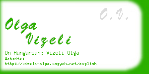 olga vizeli business card